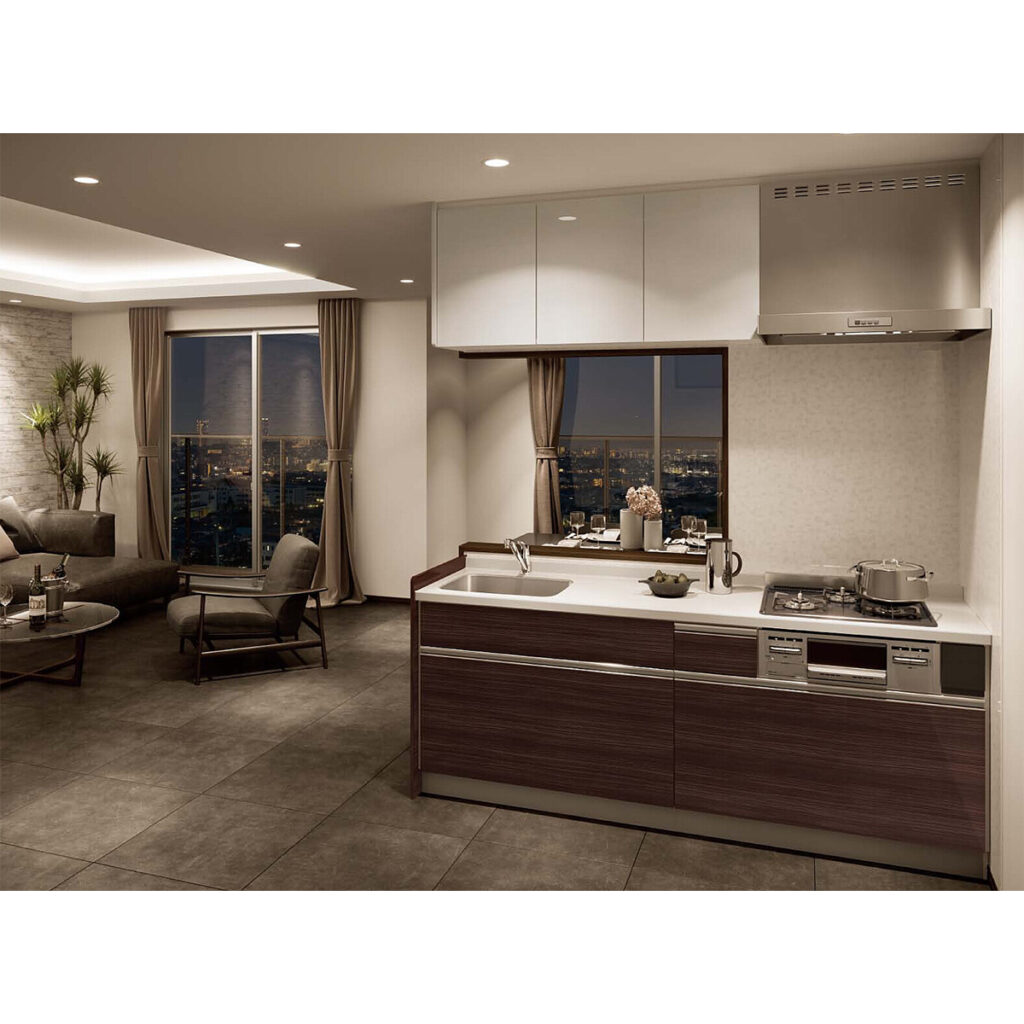 パナソニックAWE MXシステムキッチンセット 間口1650 2口縦型ガスコンロ MXC1AS1652TG ガス種2タイプ 左右勝手